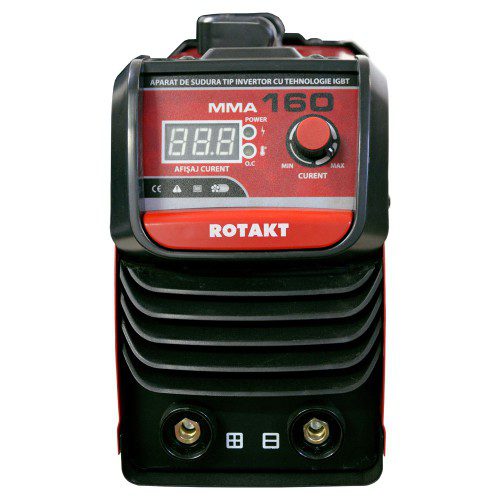 Aparat de tip invertor pentru sudura MMA, ROTAKT MMA 160 cu valiza