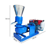 Masina de peletat cu motor Diesel MKL-229