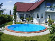 Set complet piscina rotunda Waincris Blue Caribi din otel galvanizat d=600 cm, adancimea 150cm