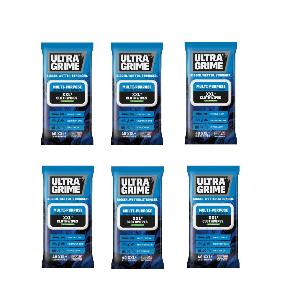 Set 6 pachete de servetele umede UltraGrime Multi-Purpose Original, 38 cm x 25 cm, 240 de bucati