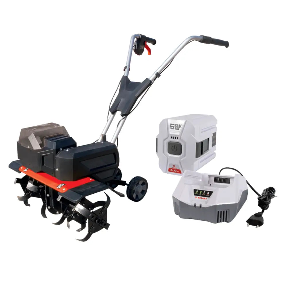 Pachet Motocultor Rotakt Pulsar RO40 cu 1 acumulator de 4Ah și stație de încărcare