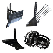 Pachet Accesorii plug Arat + Plug Cartofi + Plug Bilonat + Roti Metalice 4.00-8 (tija Scurta,fara Tub Hexagonal)