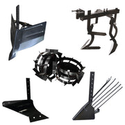 Pachet Accesorii Plug Arat + Plug Bilonat + Plug Cartofi + Cultivator + Roti metalice 4.00-8  (tija Scurta,fara Tub Hexagonal)