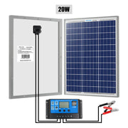 Panou solar gard electric NEXON 20W cu regulator