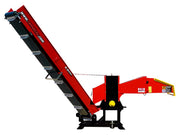 Tocator de crengi REMET R-150 PTO, (la tractor),cu banda de transportare, Ø max. 130 mm