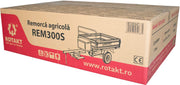 REM300S Remorca agricola capacitate incarcare 300 Kg, roti  4.00-8