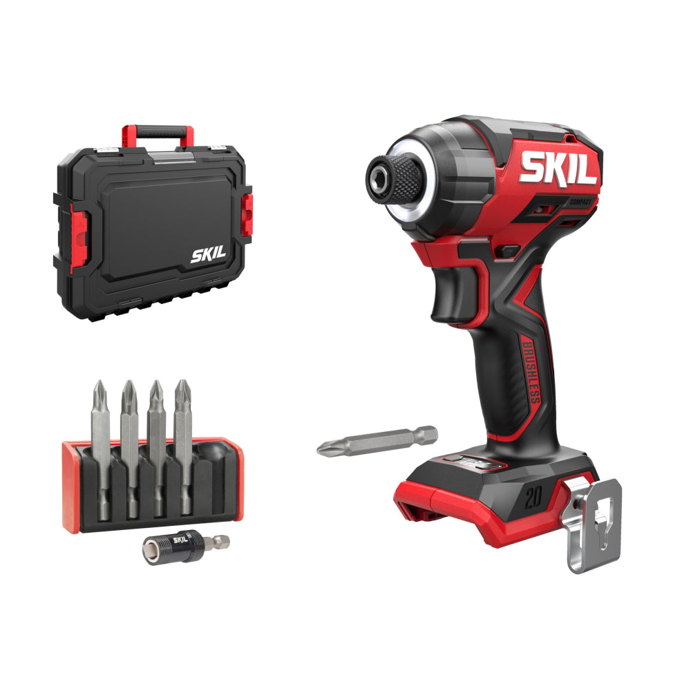 SKIL 3225 JA surubelnita cu impact cu acumulator Compact Brushless, cuplu 250 nm, set 6 biti + geanta de transport, doar corpul