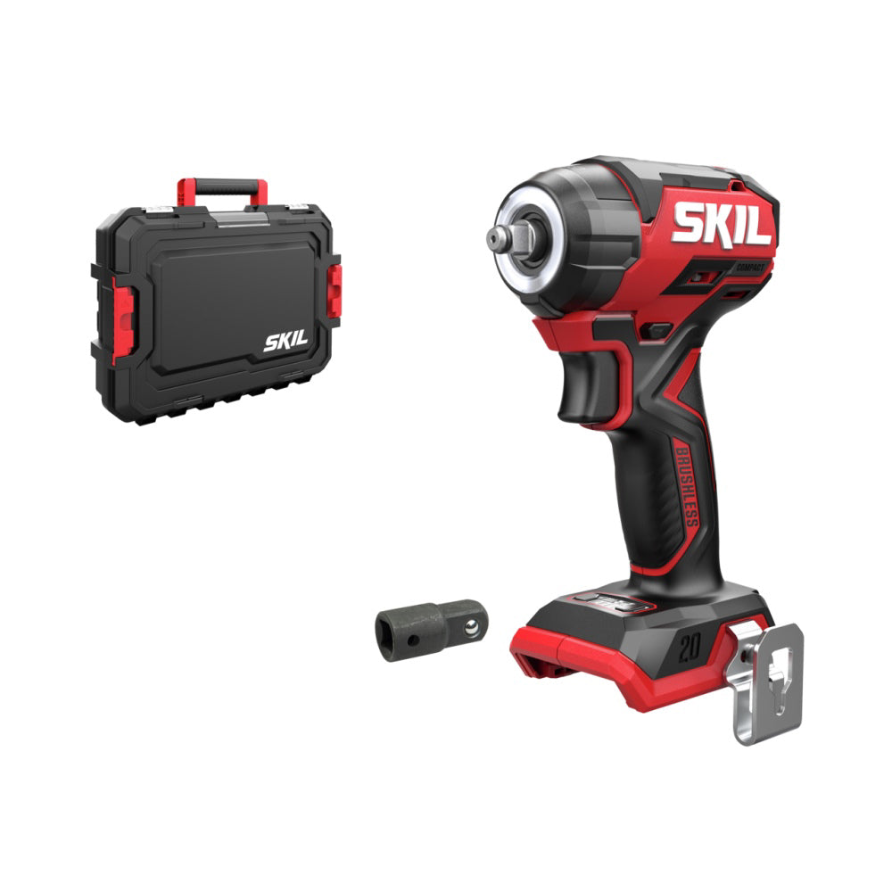 SKIL 3265 JA cheie de impact cu acumulator, compact Brushless, cuplu maxim 250 nm, cu adaptor hexagonal 3/8" - 1/2", geanta de transport, doar corpul