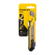 Stanley STHT10266-0, Cutter bimaterial cu blocare prin glisare, 175mm, + 3 lame segmentate 18mm