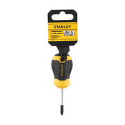 Stanley STHT16154-0, surubelnita Stubby scurta Cushion Grip cu varful cruce PH1 si lungimea tijei de 45mm, PH1x45