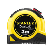 Stanley STHT36802-0, ruleta tylon cu dubla blocare 3m, acoperire Tylon, maner ergonomic, 3m x 13mm, blister