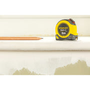 Stanley STHT36802-0, ruleta tylon cu dubla blocare 3m, acoperire Tylon, maner ergonomic, 3m x 13mm, blister