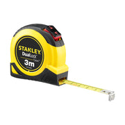Stanley STHT36802-0, ruleta tylon cu dubla blocare 3m, acoperire Tylon, maner ergonomic, 3m x 13mm, blister