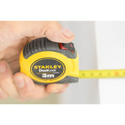Stanley STHT36802-0, ruleta tylon cu dubla blocare 3m, acoperire Tylon, maner ergonomic, 3m x 13mm, blister