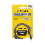 Stanley STHT37231-0, Ruleta 5m CONTROL-LOCK™, BladeArmor®, protectie din cauciuc, frana de deget, magnet detasabil, rupere la 3.5m, tru-zero, 5m x 25mm