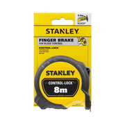 Stanley STHT37232-0, Ruleta 8m CONTROL-LOCK™, BladeArmor®, protectie din cauciuc, frana de deget, magnet detasabil, rupere la 3.5m, tru-zero, 8m x 25mm