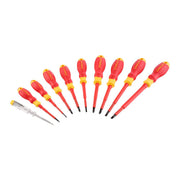 Cumpara acum Set 10 surubelnite subtiri VDE, tip PZ, PH drepte si tester de de la Mesterul Minune