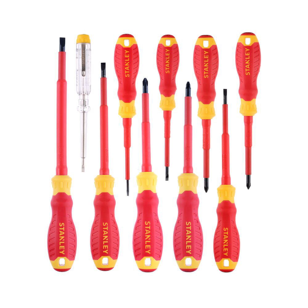 Cumpara acum Set 10 surubelnite subtiri VDE, tip PZ, PH drepte si tester de de la Mesterul Minune