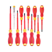 Cumpara acum Set 10 surubelnite subtiri VDE, tip PZ, PH drepte si tester de de la Mesterul Minune