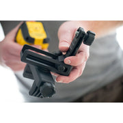 Stanley STHT77498-1, nivela laser cubix cu linie in cruce, lumina rosie, auto-nivelare, prindere cu clema, QuickLink, raza actiune 12m, include 2 baterii AA, clema si husa