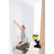 Stanley STHT77498-1, nivela laser cubix cu linie in cruce, lumina rosie, auto-nivelare, prindere cu clema, QuickLink, raza actiune 12m, include 2 baterii AA, clema si husa