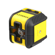 Stanley STHT77498-1, nivela laser cubix cu linie in cruce, lumina rosie, auto-nivelare, prindere cu clema, QuickLink, raza actiune 12m, include 2 baterii AA, clema si husa