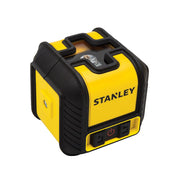 Stanley STHT77498-1, nivela laser cubix cu linie in cruce, lumina rosie, auto-nivelare, prindere cu clema, QuickLink, raza actiune 12m, include 2 baterii AA, clema si husa