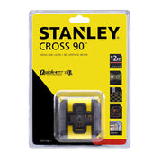 Stanley STHT77502-1, nivela laser cross 90, cu linie in cruce + un fascicul 90 grade, lumina rosie, auto-nivelare, prindere cu clema, QuickLink, raza actiune 12m, include 2 baterii AA, clema si husa