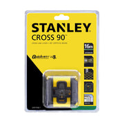 Stanley STHT77592-1, nivela laser cross 90, cu linie in cruce + un fascicul 90 grade, lumina verde, auto-nivelare, prindere cu clema, QuickLink, raza actiune 12m, include 2 baterii AA, clema si husa