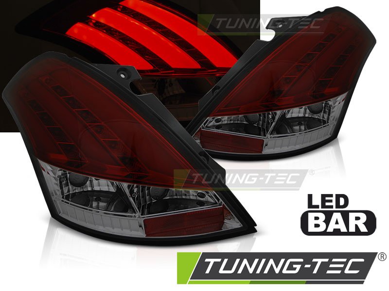 STOPURI LED BAR RED SMOKE Tuning-Tec pentru SUZUKI SWIFT V 10-17 - LDSI16