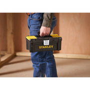 Stanley STST1-75515, essential, cutie pentru scule cu doua organizatoare pe capac si tava detasabila, inchizatoare metalica, 7.60 litri, (12.5 inch) 320x188x132mm