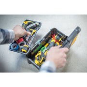 Stanley STST1-75515, essential, cutie pentru scule cu doua organizatoare pe capac si tava detasabila, inchizatoare metalica, 7.60 litri, (12.5 inch) 320x188x132mm