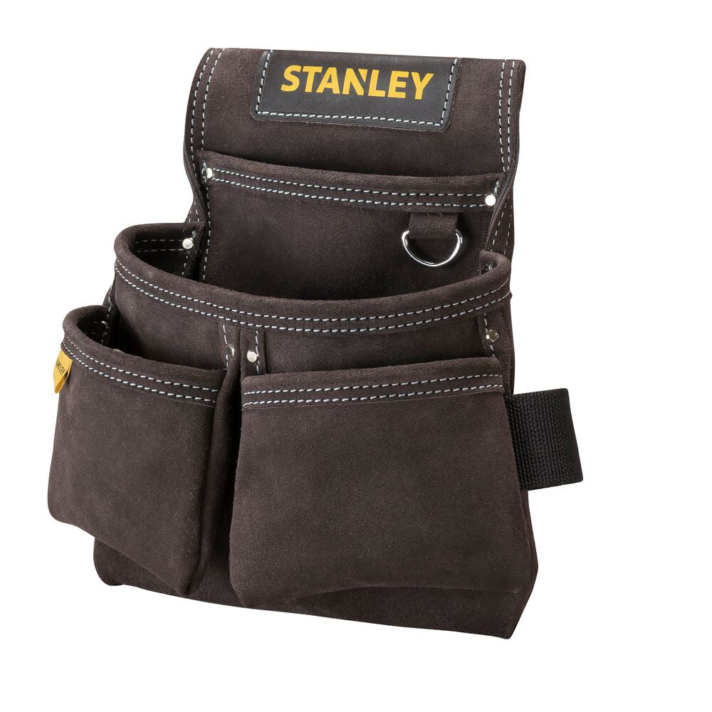 Cumpara acum suport din piele pentru curea, 4 buzunare pentru scule, Stanley de la Mesterul Minune