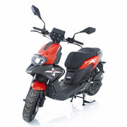 Cumpara Scuter benzina 49cc Rotakt Adventure rosu-gri, 2.2kW, Euro 5, viteză maximă 45km/h de la Mesterul Minune
