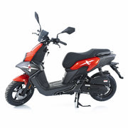 Cumpara Scuter benzina 49cc Rotakt Adventure rosu-gri, 2.2kW, Euro 5, viteză maximă 45km/h de la Mesterul Minune