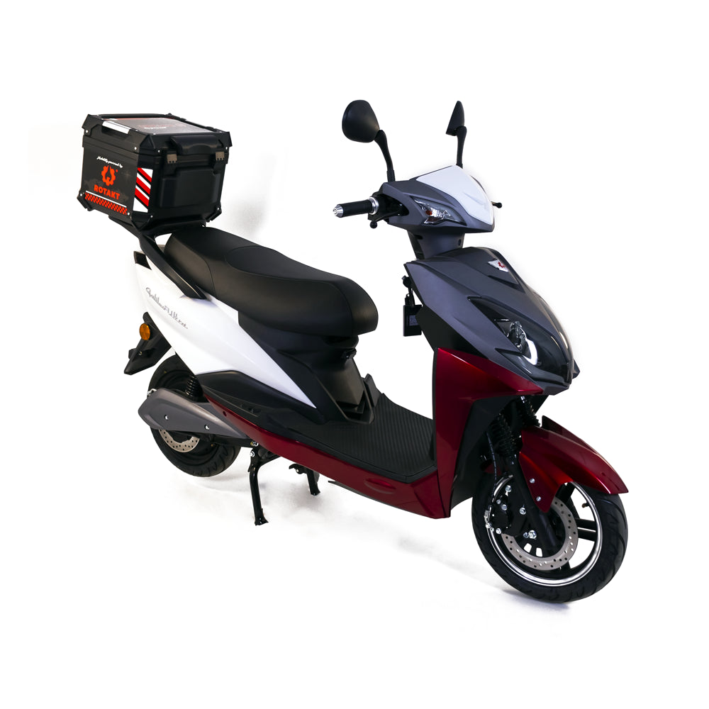 Cumpara Scuter Rotakt Galileo Ultra, Viteză maximă 45Km/h, Autonomie pana la 45Km, Putere 2400W, Acumulatori 72V / 30Ah, Timp de încărcare 6-8h, KeyLess Go, USB, NFC/Bluetooth de la Mesterul Minune