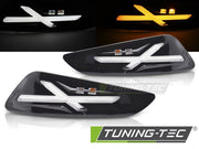Semnalizari Fata GLOSSY BLACK LED pentru VESPA SPRINT / PRIMAVERA 150c - MKPV02