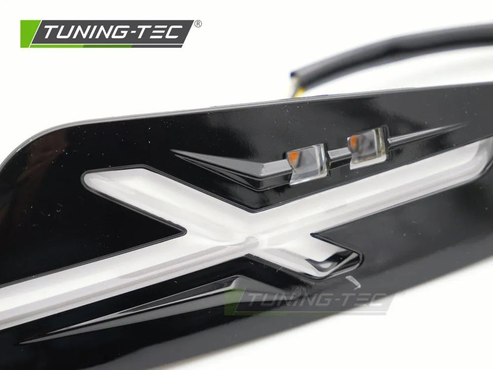 Semnalizari Fata GLOSSY BLACK LED pentru VESPA SPRINT / PRIMAVERA 150c - MKPV02