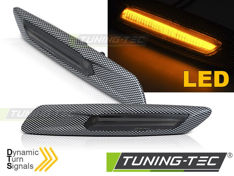 Semnalizatoare CARBON SMOKE LED pentru BMW F10/F11 10-13 - KBBM56