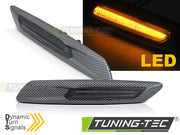 Semnalizatoare CARBON SMOKE LED pentru BMW F10/F11 10-13 - KBBM56