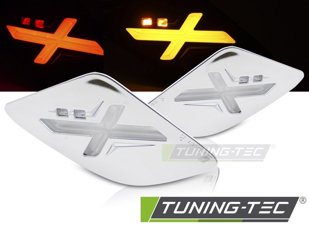 Semnalizatoare LED CROM pentru VESPA GTS / GTV 300cc - MKTV06