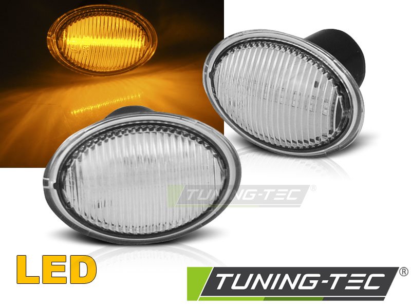 Semnalizatoare LED WHITE Tuning-Tec pentru FIAT 500/ FORD KA / LANCIA - KBFI01