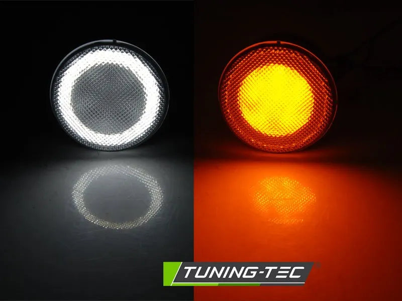 Semnalizatoare LED WHITE Tuning-Tec pentru JEEP WRANGLER JK 07-18 - KPCH01