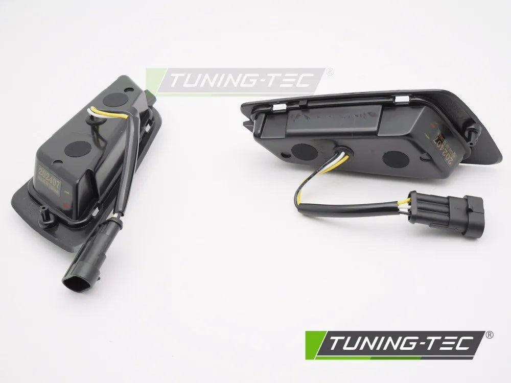 Semnalizatoare fata NEGRU LUCIOS LED pentru VESPA GTS / GTV 300cc - MKPV05