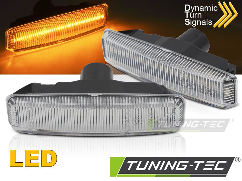 Semnalizatoare laterale WHITE LED SEQ pentru BMW E39 95-03 - KBBM64