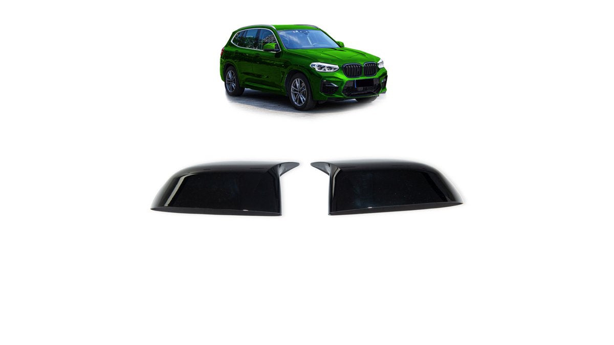 Set capace oglinzi BMW X3 G01, X4 G02, X5 G05, X6 G06, X7 G07, negru lucios - AM-MCOBM0031