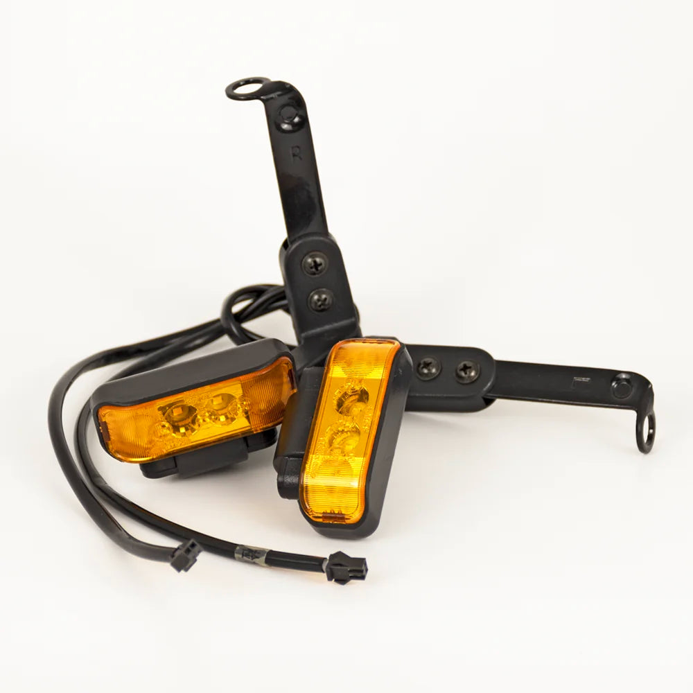 Set semnalizatoare fata cu LED 12V pentru triciclu electric