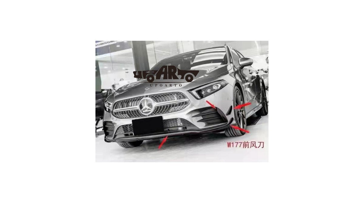 Splitter bara fata Mercedes-Benz Clasa A V177 W177, negru lucios - AM-BPAMB0024