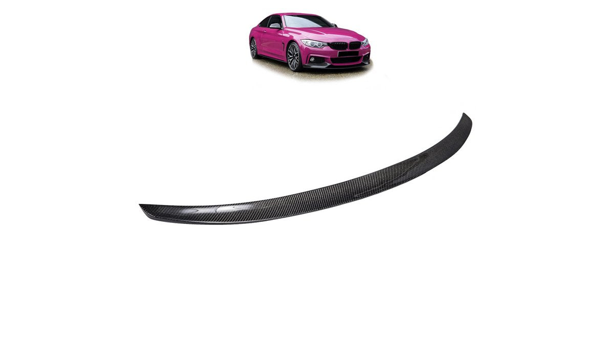 Spoiler lip fata BMW Seria 4 F32 look carbon, extensie bara fata sport - AM-TSPBM0248