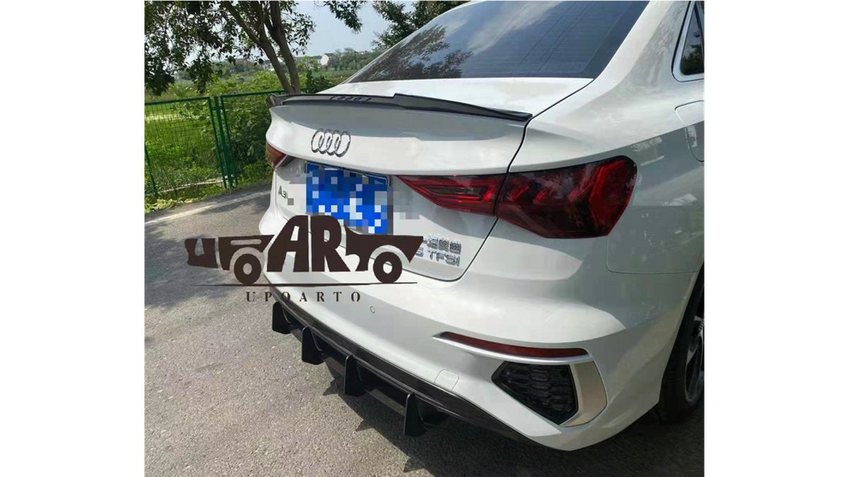 Spoiler lip portbagaj Audi A3 8Y, finisaj Gloss Black - AM-TSPAU0041